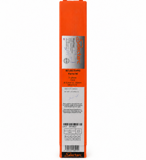 Électrode Fonte SELECTRAD Ferro-Nickel 60/40 – Soudage Fonte