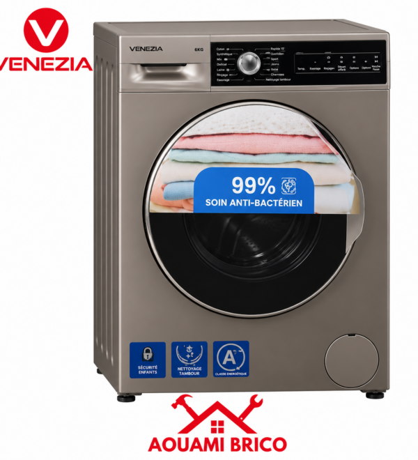 MACHINE À LAVER VENEZIA VZ-10000-N 6 KG
