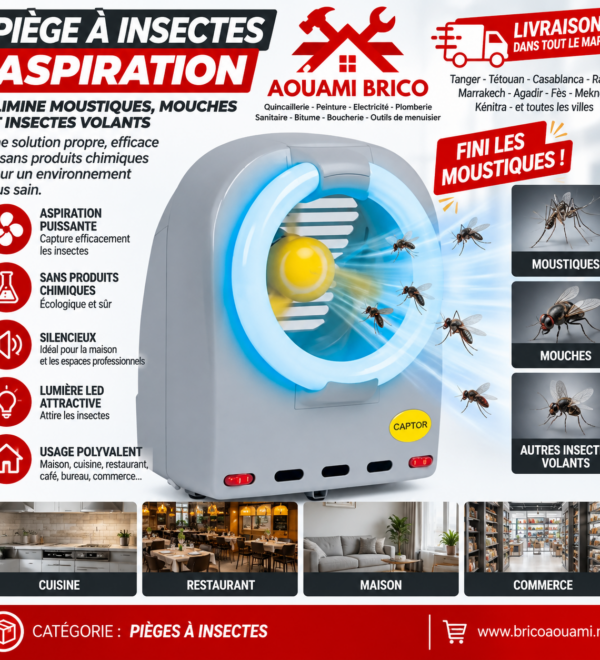 Piège Anti-Insectes UV 32W par Aspiration