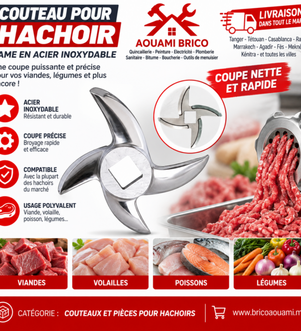 Couteau pour Hachoir à Viande Salvador – Inox
