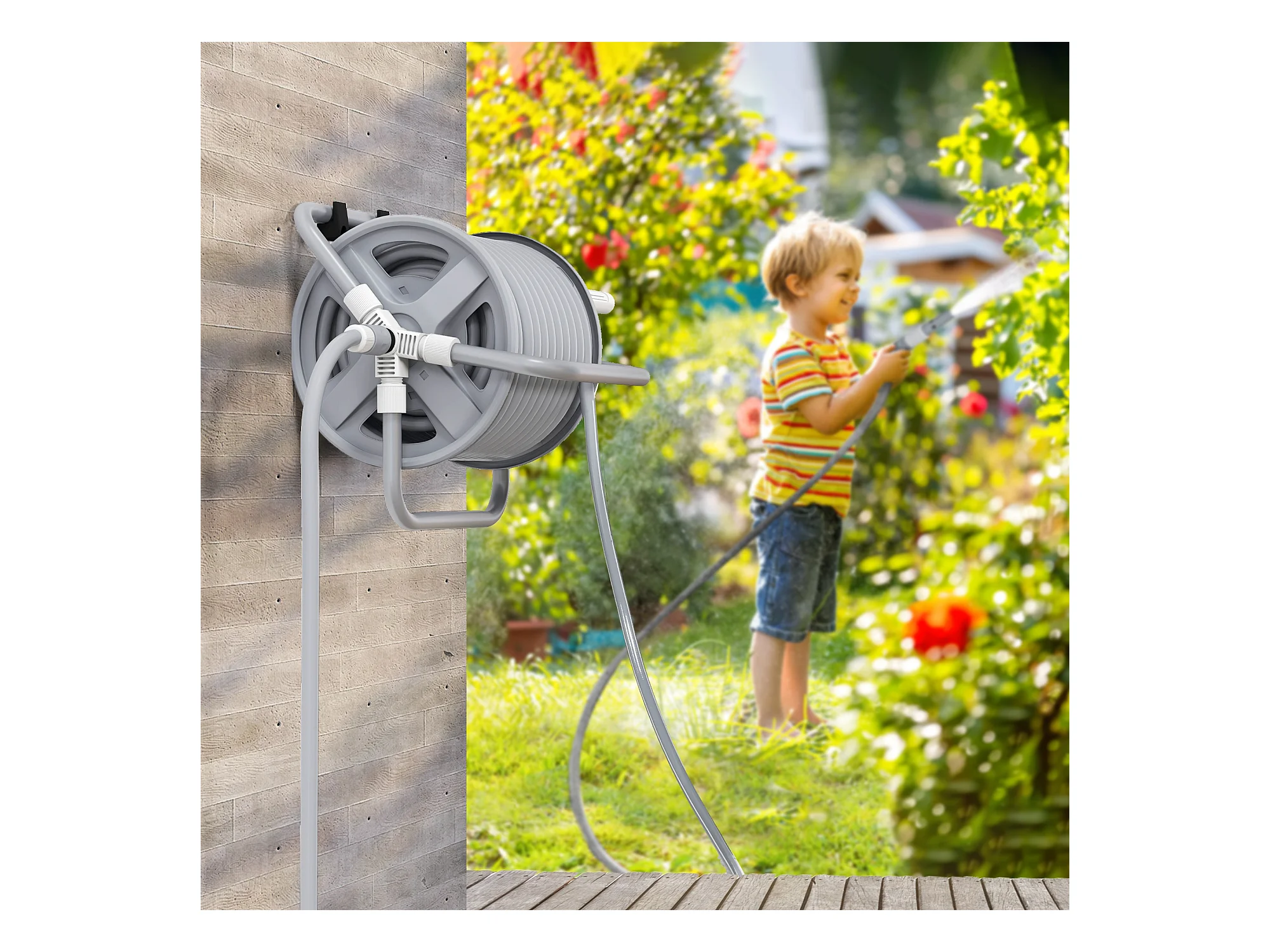 Dévidoir sur pied ou mural