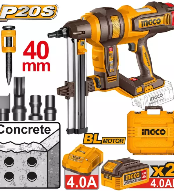 Cloueur a betton 20v - 19-40mm betterie 4Ah chargeur  - CCNLI9008