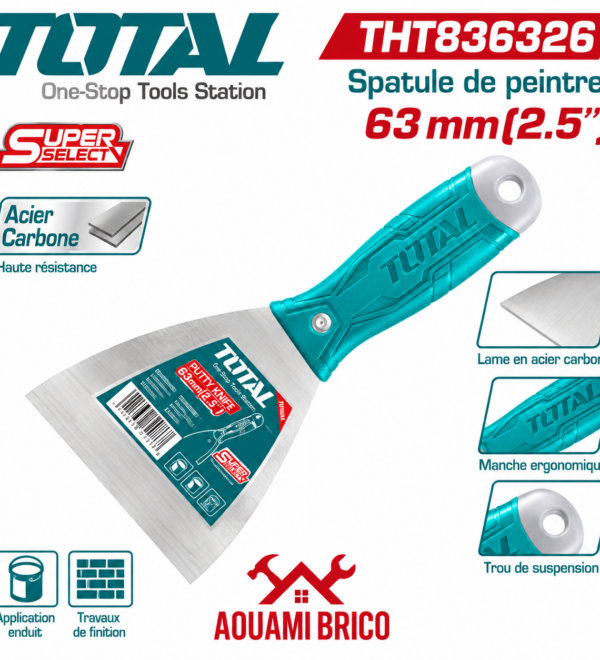 Spatule à Enduit TOTAL – 60 mm & 63 mm