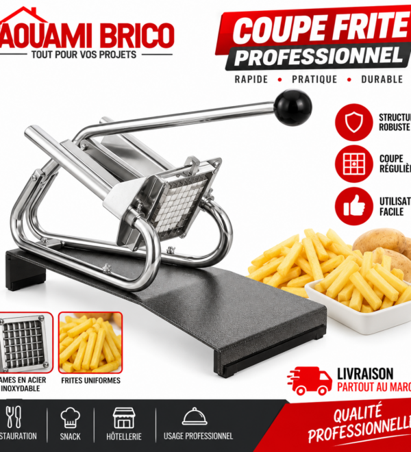 Coupe-Frites Professionnel Manuel – Découpe Rapide & Régulière des Pommes de Terre