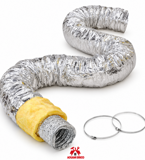 TUYAU D’ÉVACUATION SPIRAL 10 M POUR CLIMATISEUR MOBILE