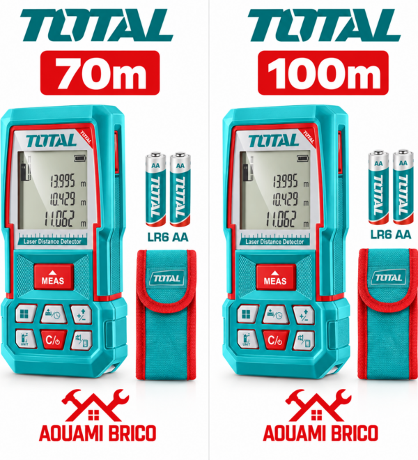 Télémètre Laser TOTAL 70 m & 100 m – Mesure de Distance