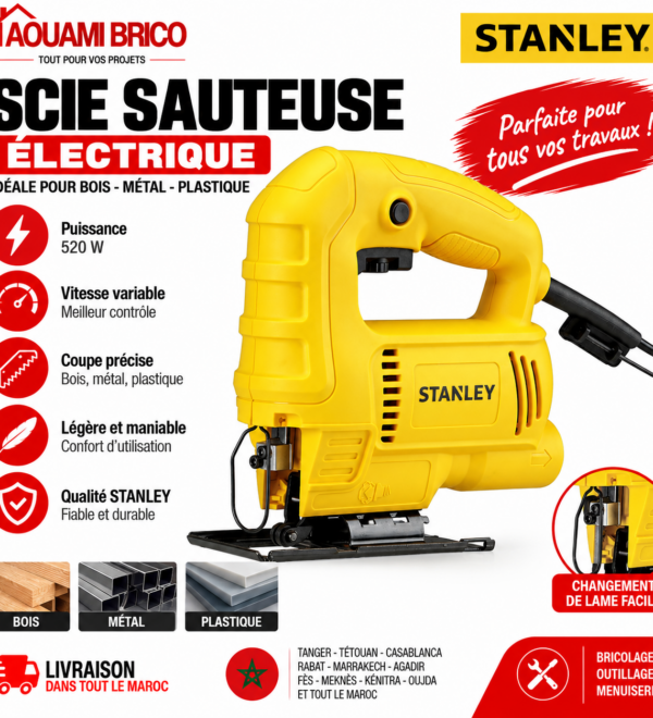 Scie Sauteuse Stanley SJ45 450W – Vitesse Variable