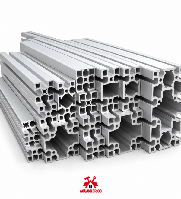 Barre profilé aluminium 6 m pour construction et menuiserie