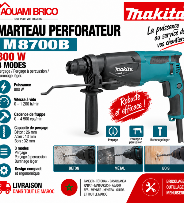 Cloueur Pneumatique Makita AF506 – Pointes 15 à 50 mm, 18 Ga