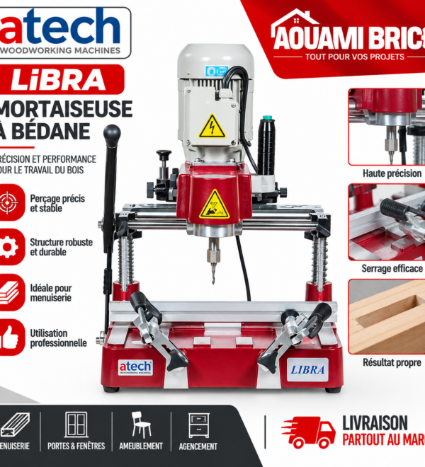 Fraiseuse à Copier ATECH Libra-1 – 1,1 kW, 14 000 tr/min pour Profilés Aluminium & PVC