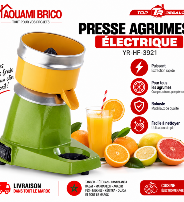 Presse-Agrumes Électrique Professionnel Top Regalo YR-HF-3921 – 180W