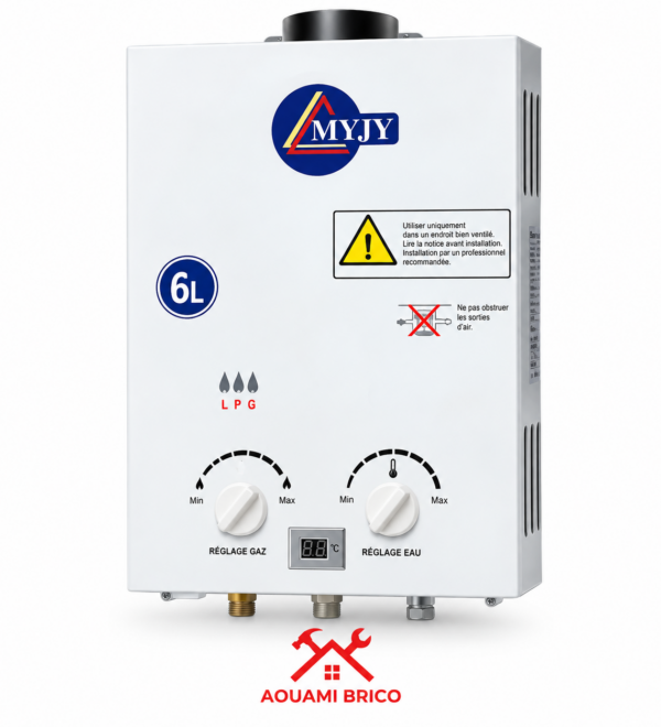 Chauffe-eau à gaz automatique MYJY 6 L – Chauffe-eau instantané