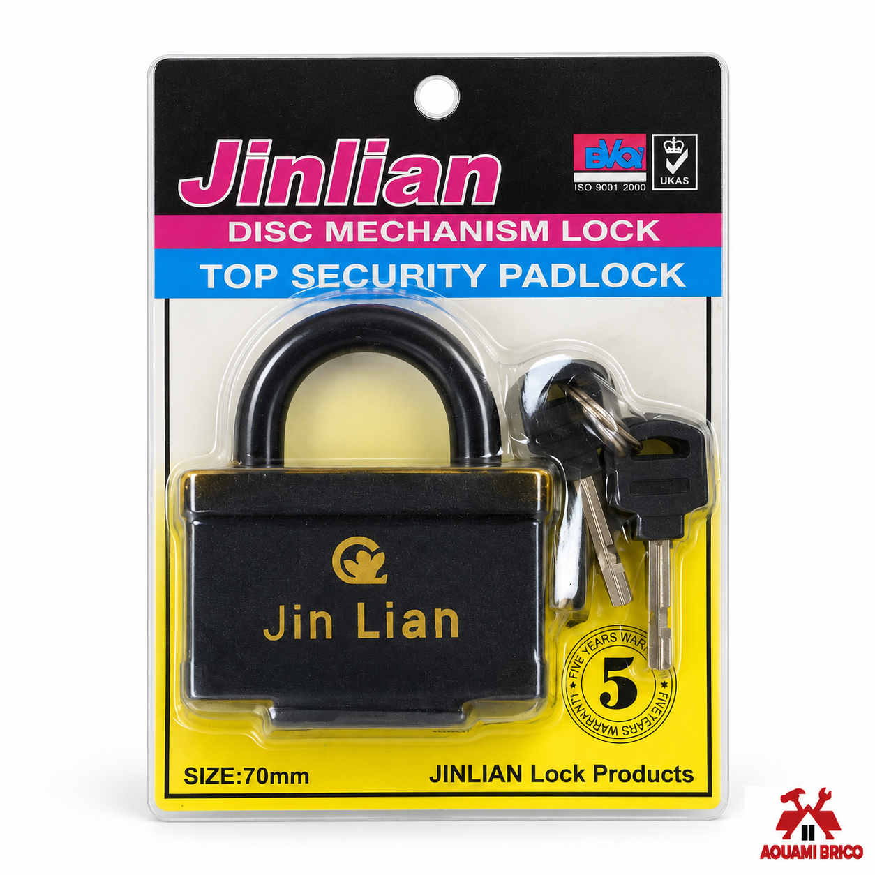 CADENAS RECTANGULAIRE EN ACIER JINLIAN 70 MM
