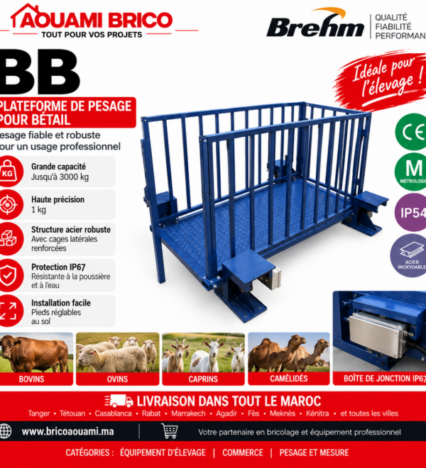 Plateforme Pèse-Bétail BREHM BB – 3000 kg