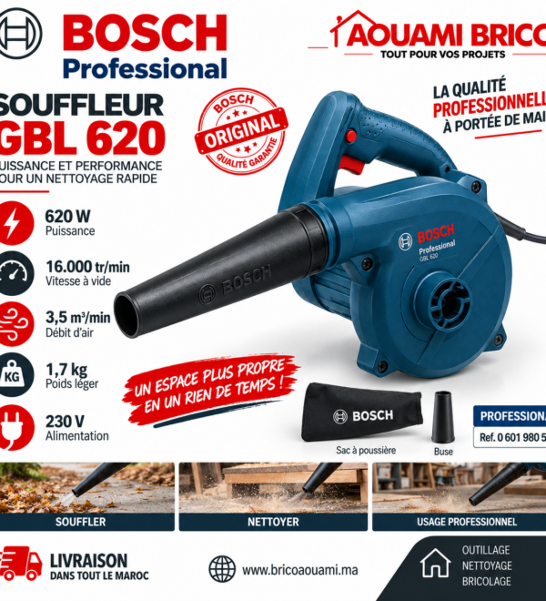 Souffleur Électrique Bosch Professional GBL 620 – 620W
