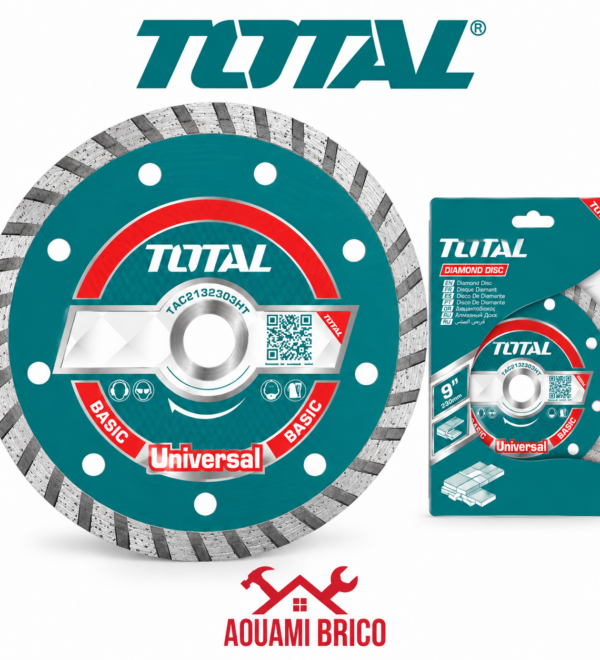 Disque Diamant Ultra-Fin TOTAL 230 mm – Coupe Précise