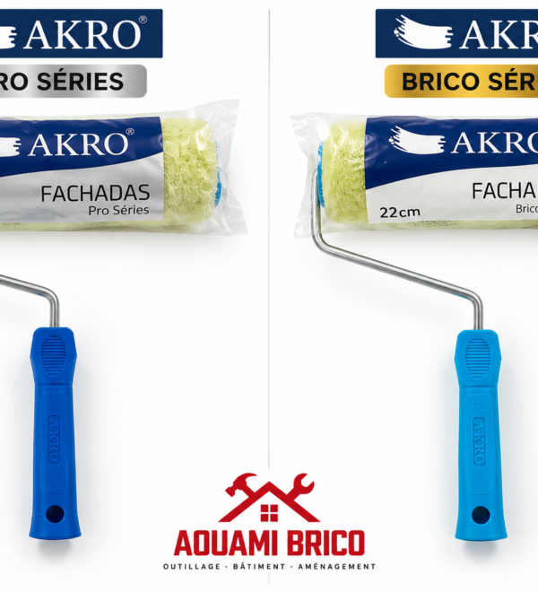 Rouleau de Peinture Façades AKRO 22 cm – Pro Series & Brico Series