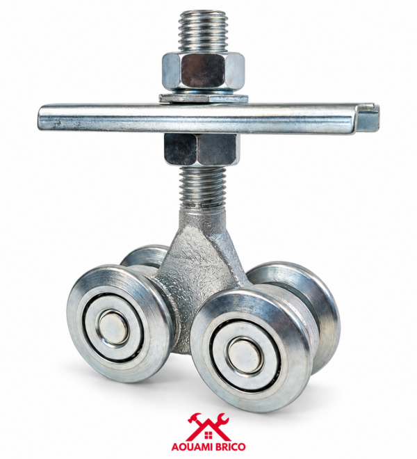CHARIOT SUSPENDU DOUBLE ROUE 24 MM