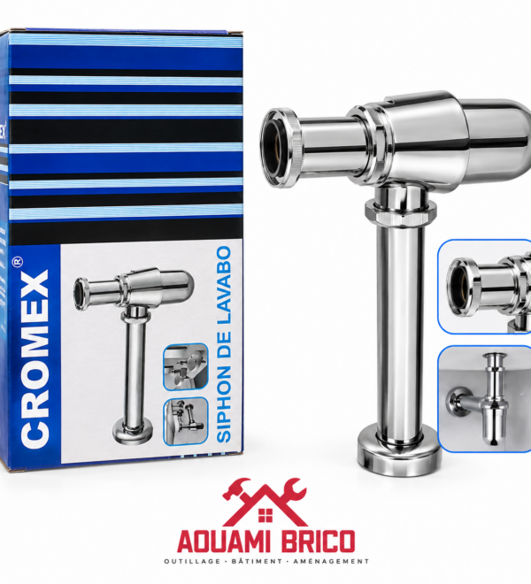 Siphon de Lavabo Chromé CROMEX – Siphon Bouteille