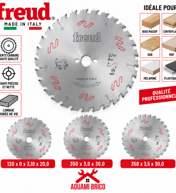 Lame de Scie Circulaire FREUD pour Bois – 120 & 350 mm