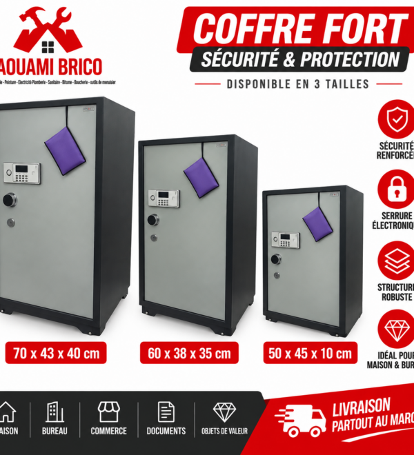 Coffre-Fort de Sécurité avec Serrure Électronique – Plusieurs Dimensions
