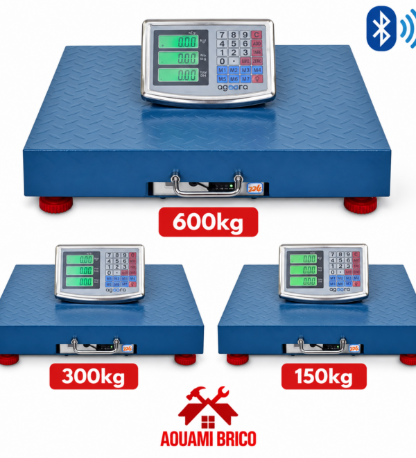 Balance Électronique à Plateforme avec Bluetooth – 150 kg, 300 kg & 600 kg