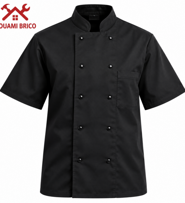BLOUSE DE BOUCHERIE PROFESSIONNELLE NOIRE