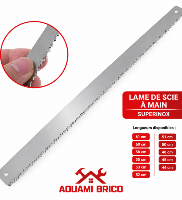 Lame de Scie à Main SUPERINOX – 44 à 61 cm