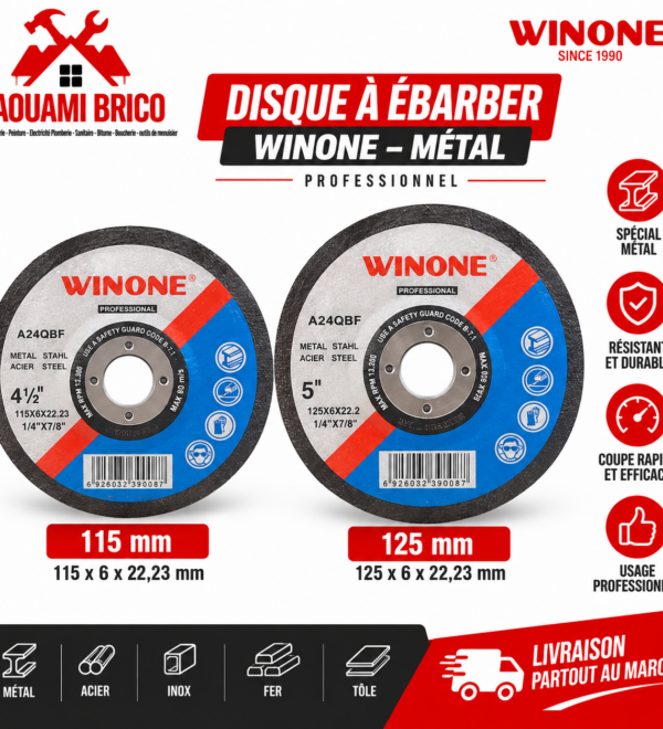 Disque à Meuler Métal WINONE Professional – 115 & 125 mm