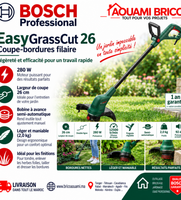 Coupe-Bordures Électrique Bosch EasyGrassCut 26 – 280W