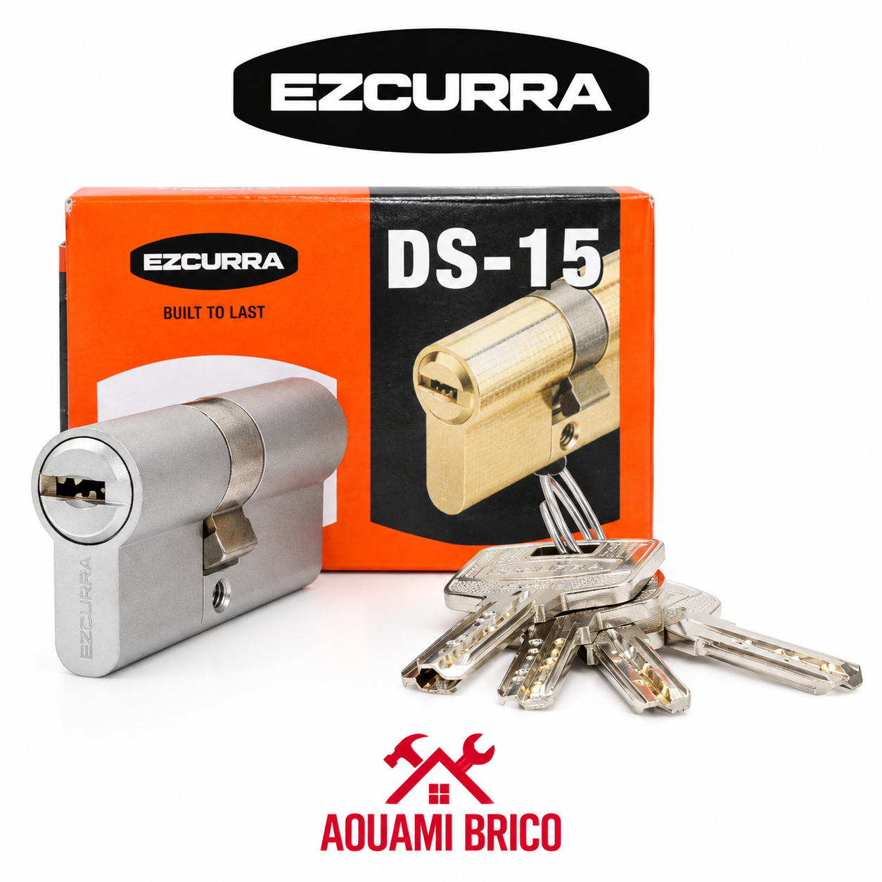 Cylindre Haute Sécurité EZCURRA DS-15 70 mm 35/35 – Cromo Mat