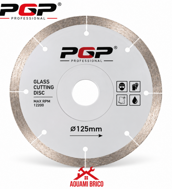 Disque Diamant PGP Professional 125 mm pour Découpe du Verre