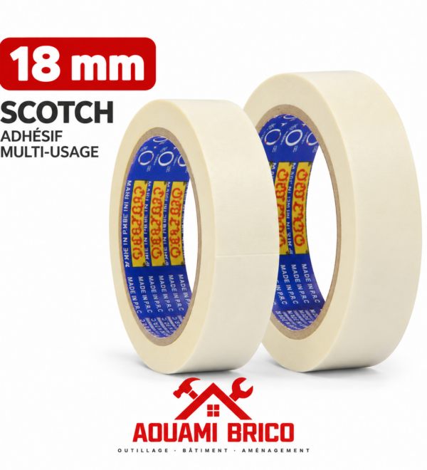 Ruban de Masquage Adhésif 18 mm – Scotch pour Peinture