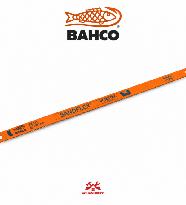 Lame de scie à métaux Bahco Sandflex Bi-Métal 300 mm – Lame manuelle professionnelle 12"