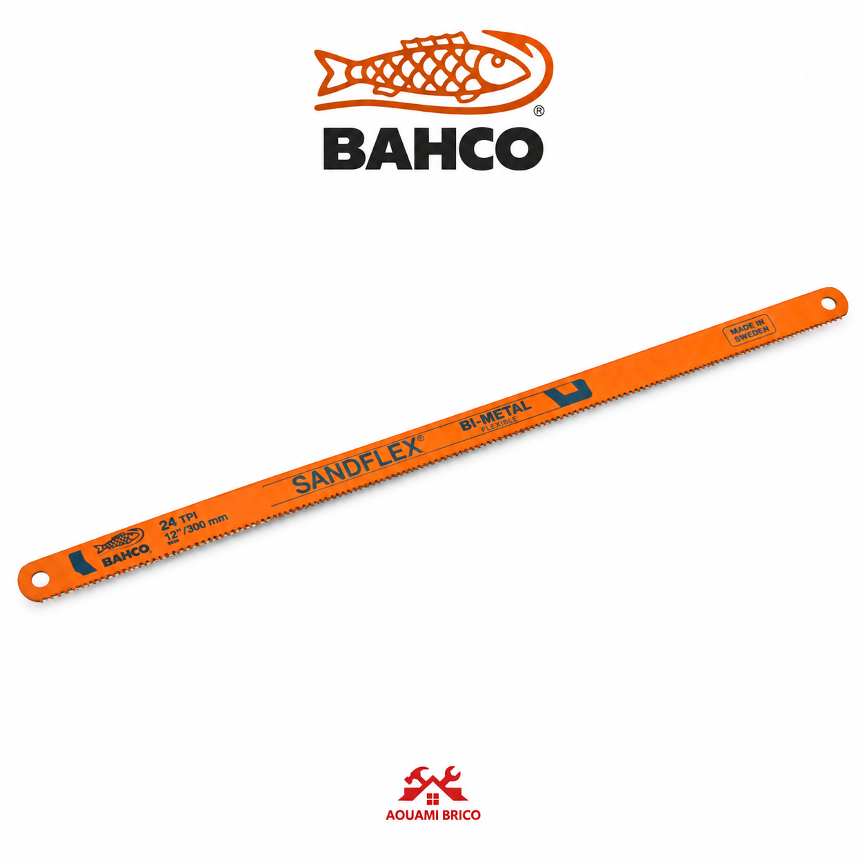 Lame de scie à métaux Bahco Sandflex Bi-Métal 300 mm – Lame manuelle professionnelle 12"