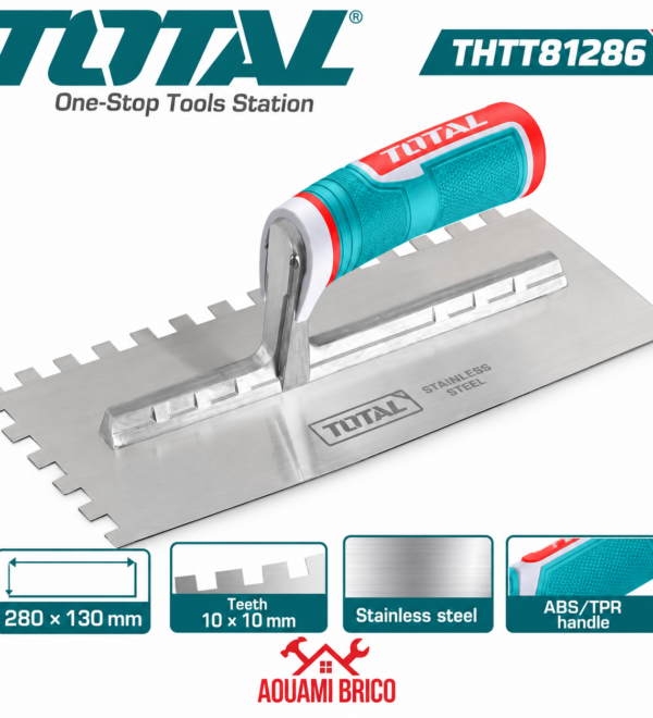 Platoir Denté TOTAL 280 × 130 mm – Dents 10 × 10 mm