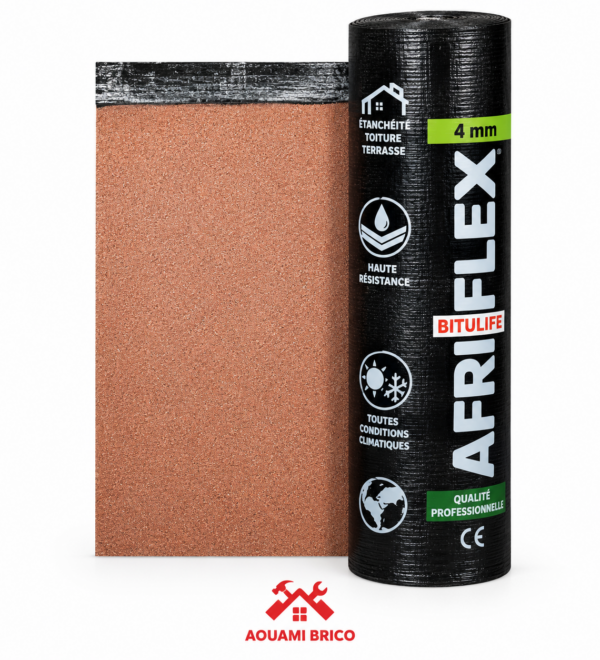 Rouleau d’étanchéité bitumineuse Bitulife 4 mm fibré – Membrane pour toiture et terrasse