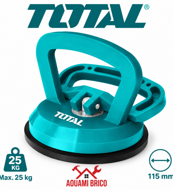 Ventouse Simple TOTAL 115 mm – Capacité 25 kg