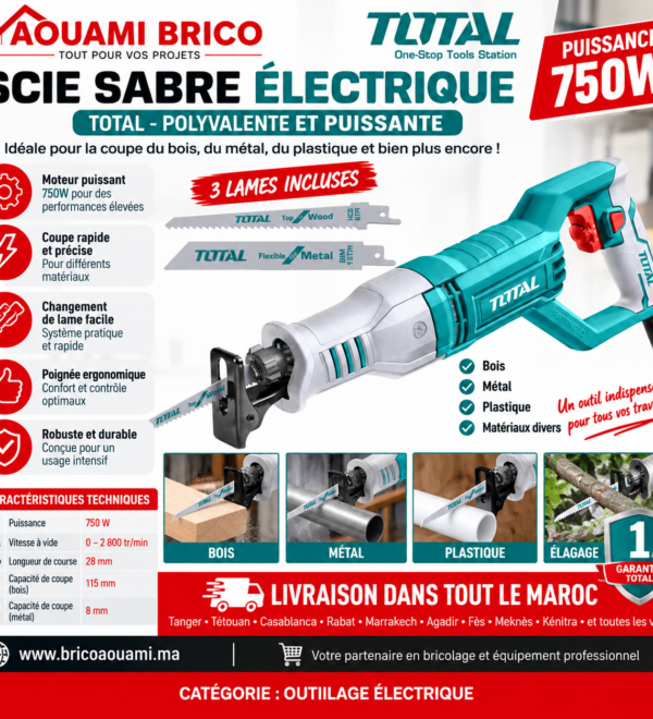 Scie Sabre TOTAL 750W – TS100806
