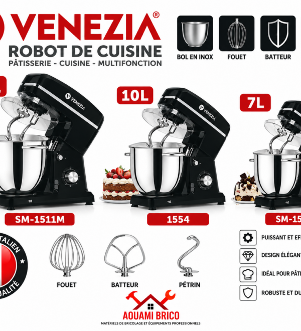 Robot Pétrin Professionnel 7 L, 10 L & 12 L – Bol Inox, Pétrissage & Pâtisserie