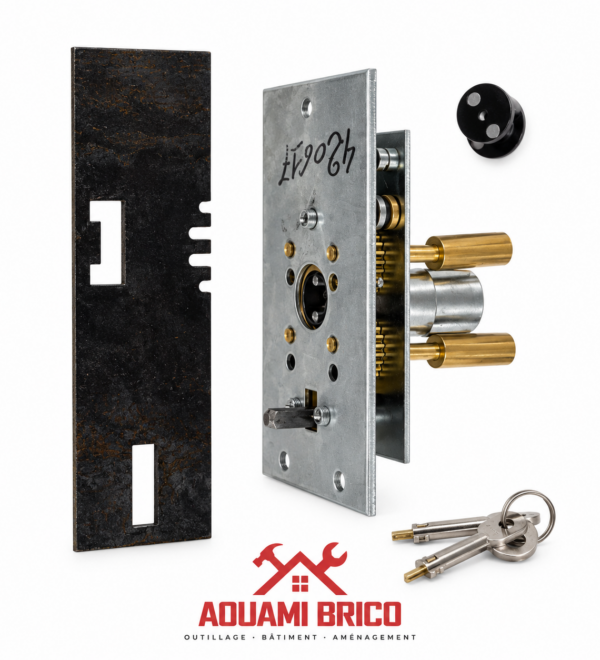Serrure de Coffre-Fort à Clé – Mécanisme de Sécurité Type France