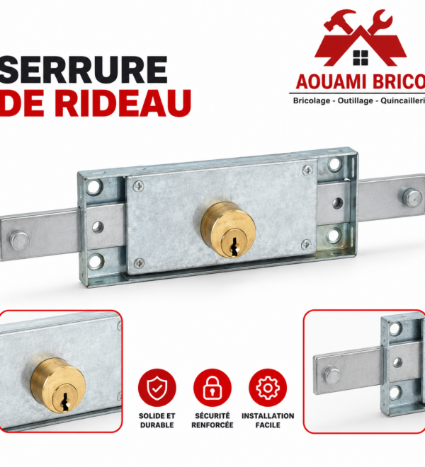 Serrure de rideau métallique – Serrure centrale pour fermeture de commerce