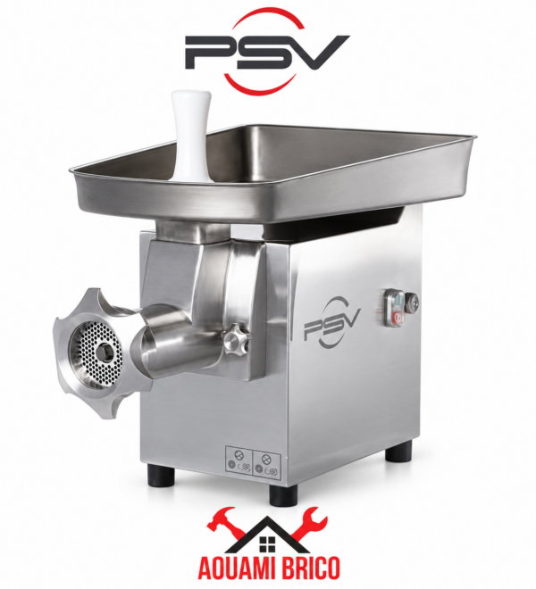 Hachoir à Viande Professionnel PSV DRC 98/32 Inox – 3 CV, 600 kg/h – 220 V & 380 V