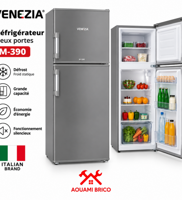 Réfrigérateur 2 portes VENEZIA M-390 Defrost – Réfrigérateur avec congélateur supérieur