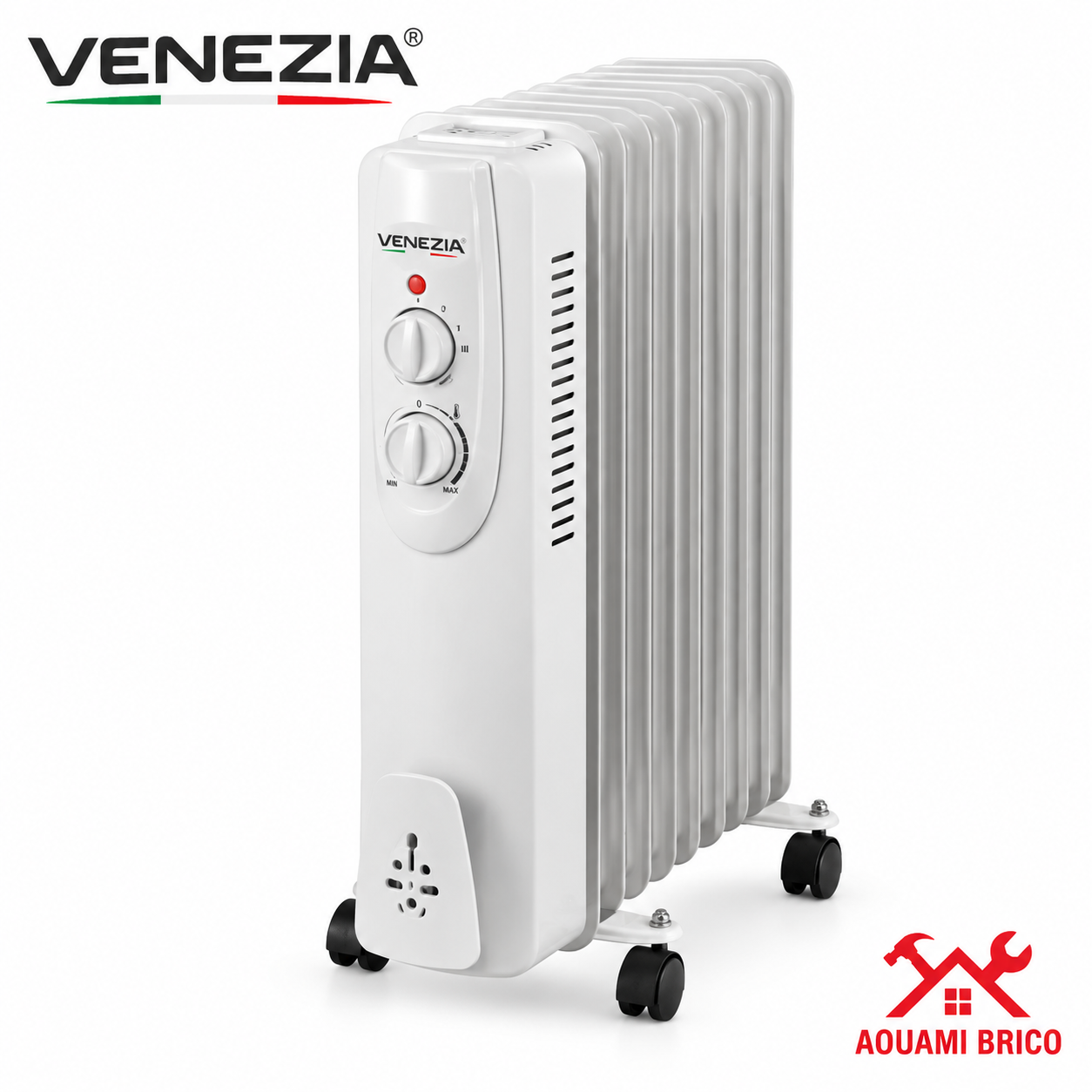 RADIATEUR BAIN D’HUILE VENEZIA 9 ÉLÉMENTS 2000 W