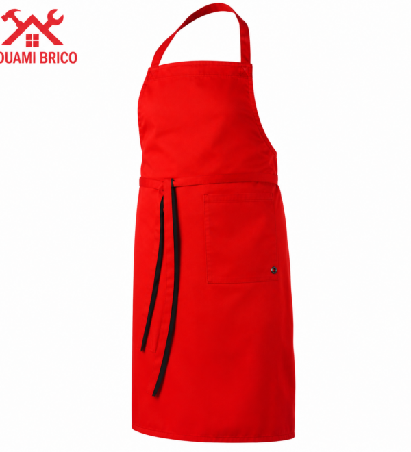 TABLIER DE BOUCHERIE PROFESSIONNEL ROUGE