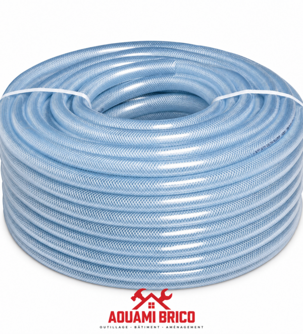 Tuyau Transparent Alimentaire 19 × 26 mm – Rouleau 50 m