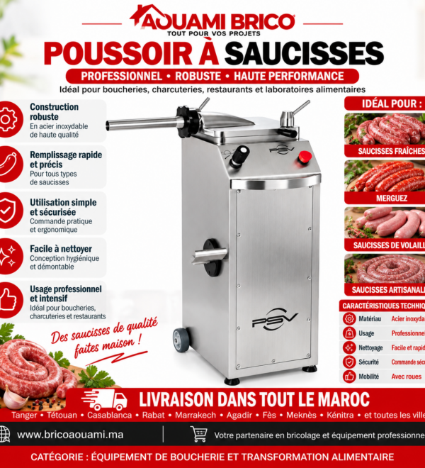 Poussoir à Saucisses Hydraulique PSV VILLA 13 – 13 L