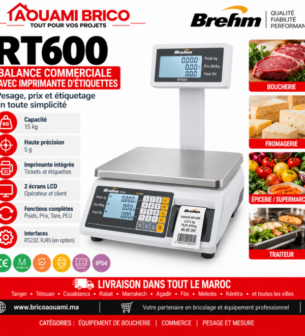 Balance Poids-Prix BREHM RT600 – 15/30 kg